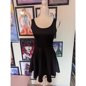 Boohoo Black Skater Dress Sz 6